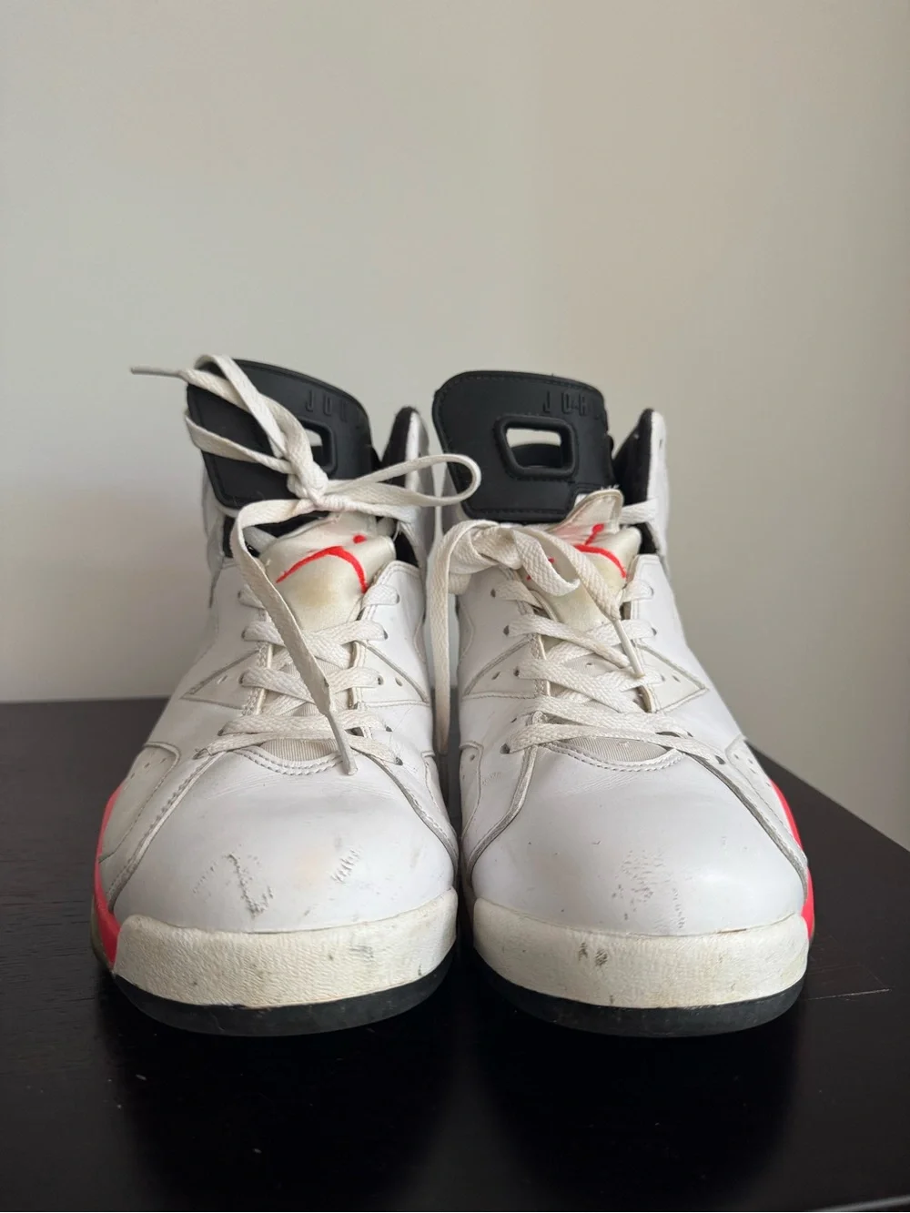 Air Jordan 6 Retro White Infrared/Black Sneaker — US Men’s 11